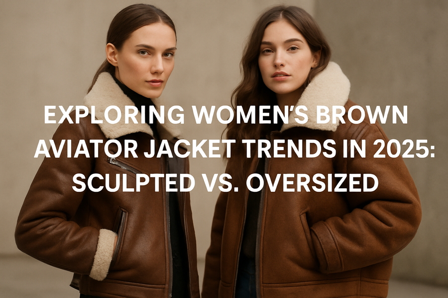 Exploring Women's Brown Aviator Jacket Trends in 2025: Sculpted vs. Oversized
