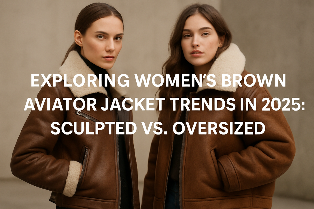 Exploring Women's Brown Aviator Jacket Trends in 2025: Sculpted vs. Oversized