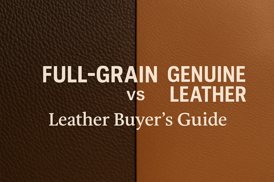 Full-Grain vs Genuine Leather Demystified: Leather Buyer’s Guide