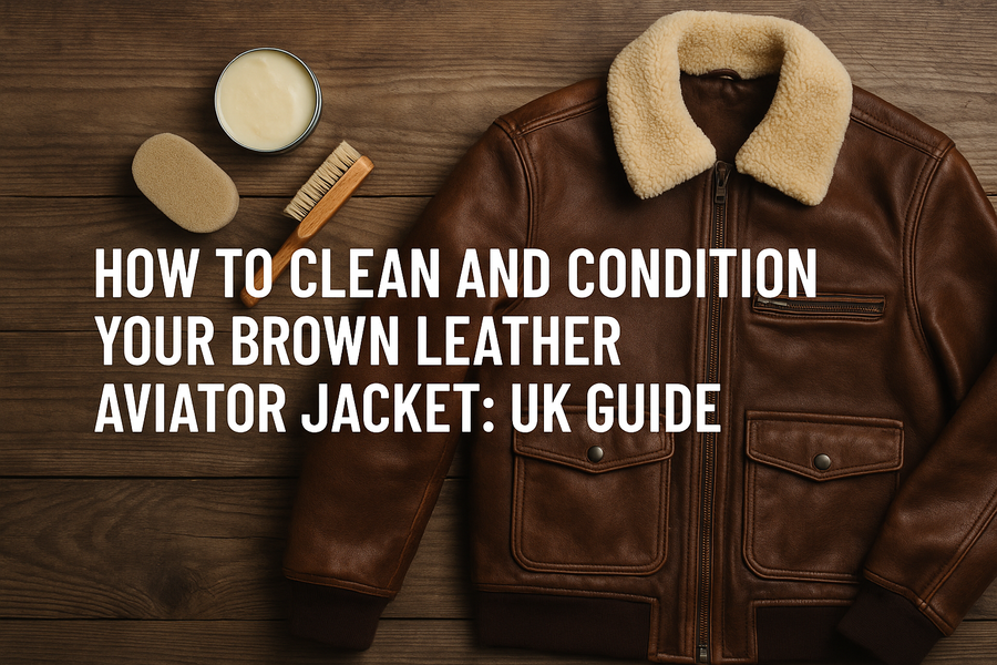 How to Clean and Condition Your Brown Leather Aviator Jacket: UK Guide