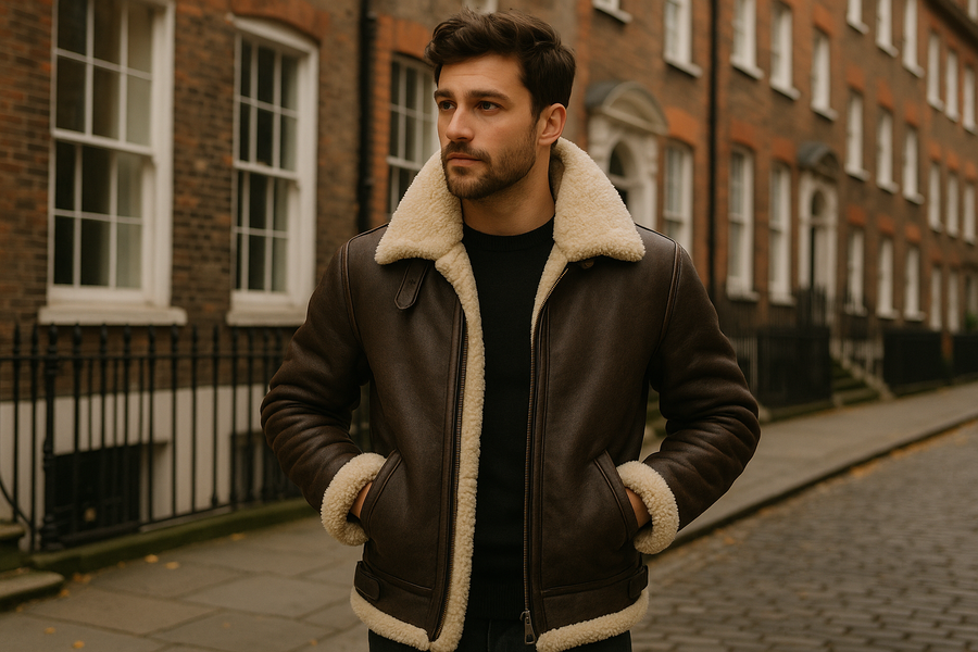 How to Wear a Shearling Aviator Jacket: UK Style Tips and Product Picks