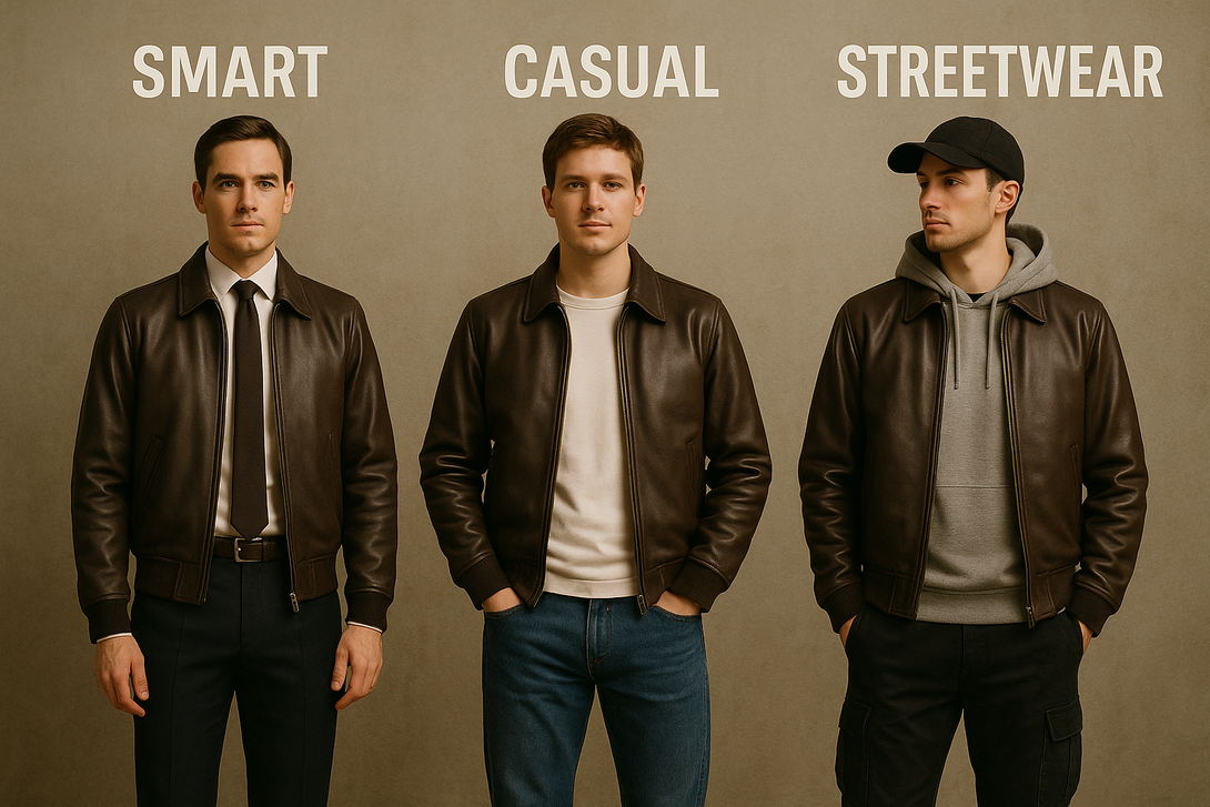 Leather Bomber Jacket Looks for Men: Smart, Casual & Streetwear Outfit Ideas