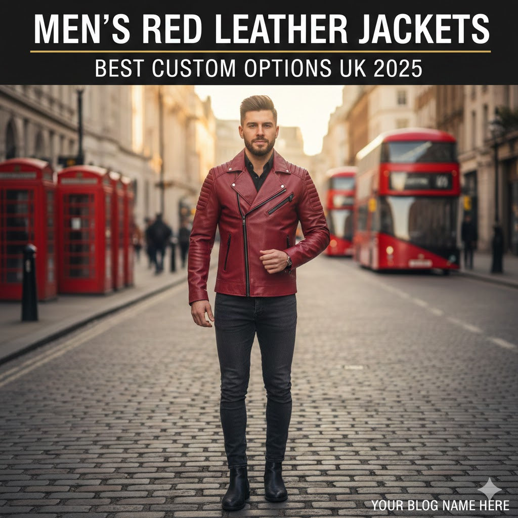 Men’s Red Leather Jackets: Best Custom Options to Buy in the UK 2025