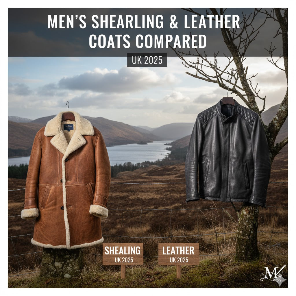 Men’s Shearling & Leather Coats Compared : UK 2025