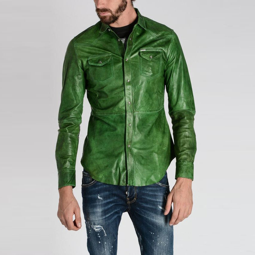 Men's Leather Shirt: Style and Elegance Combined
