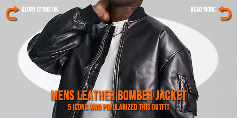 Mens leather bomber jacket - 5 icons Who Popularized this outfit