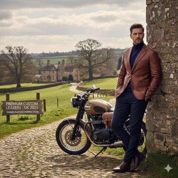 Premium Custom Men’s Leather Blazers to Buy in the UK 2025