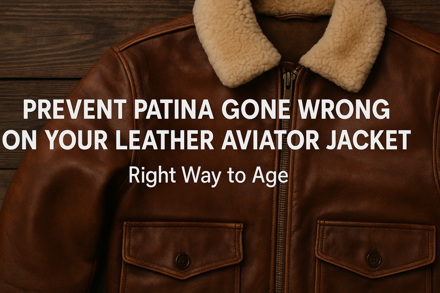 Prevent Patina Gone Wrong on Your Leather Aviator Jacket: Right Way to Age