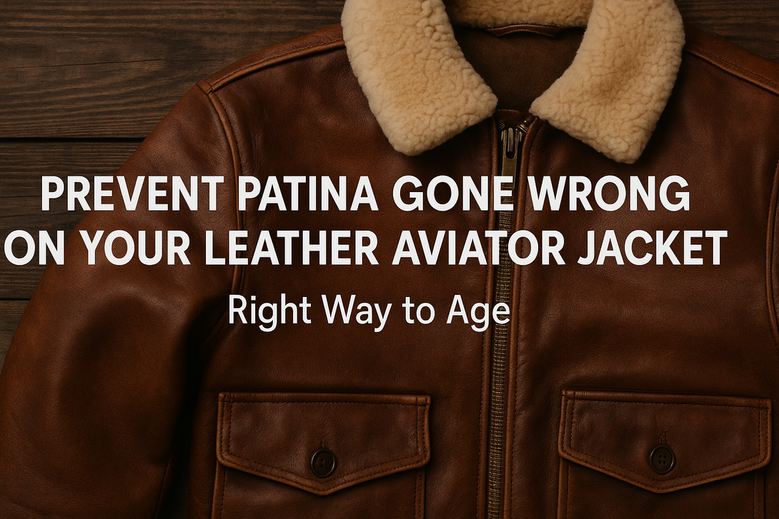 Prevent Patina Gone Wrong on Your Leather Aviator Jacket: Right Way to Age