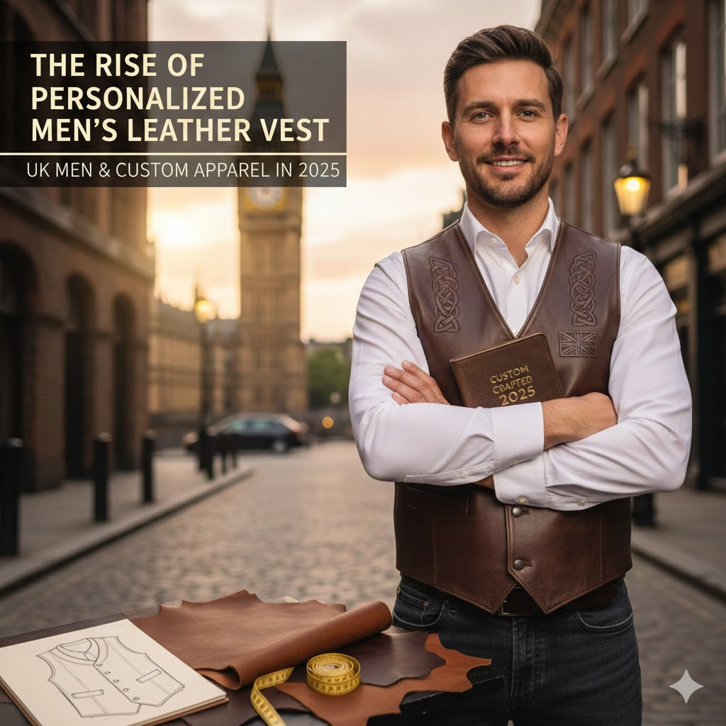 Rise of Personalized Men's Leather Vest: Why UK Men Prefer Custom Apparel in 2025
