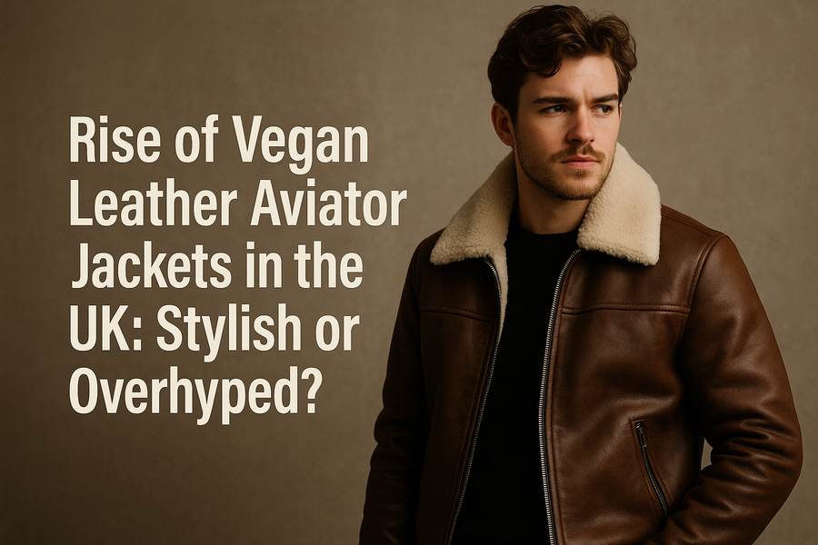 Rise of Vegan Leather Aviator Jackets in the UK: Stylish or Overhyped?