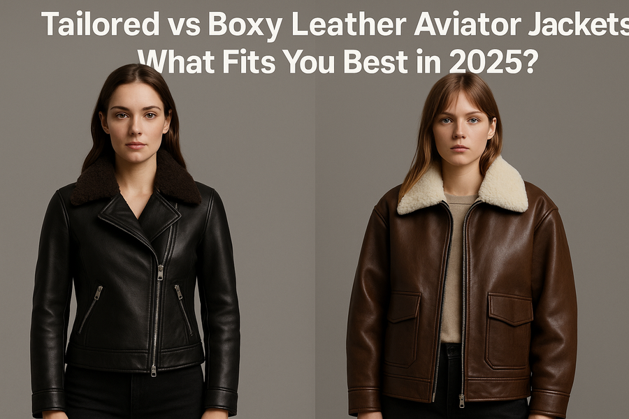 Tailored vs Boxy Leather Aviator Jackets: What Fits You Best in 2025?