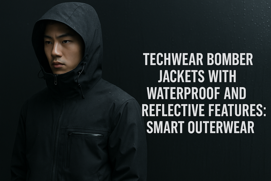 Techwear Bomber Jackets with Waterproof and Reflective Features: Smart Outerwear