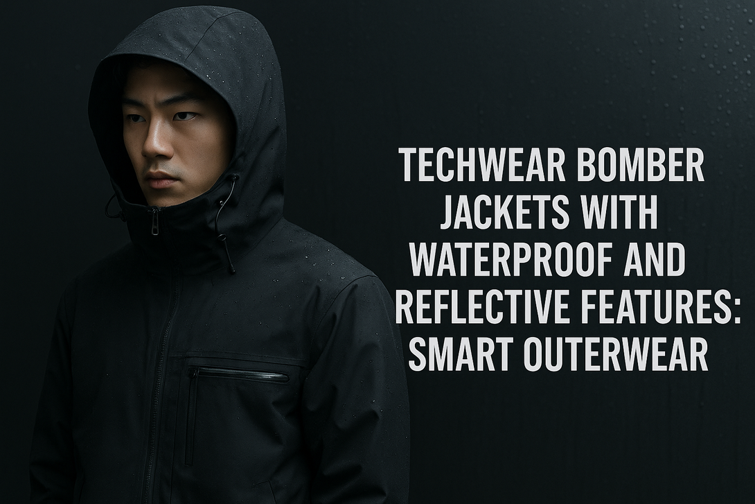 Techwear Bomber Jackets with Waterproof and Reflective Features: Smart Outerwear
