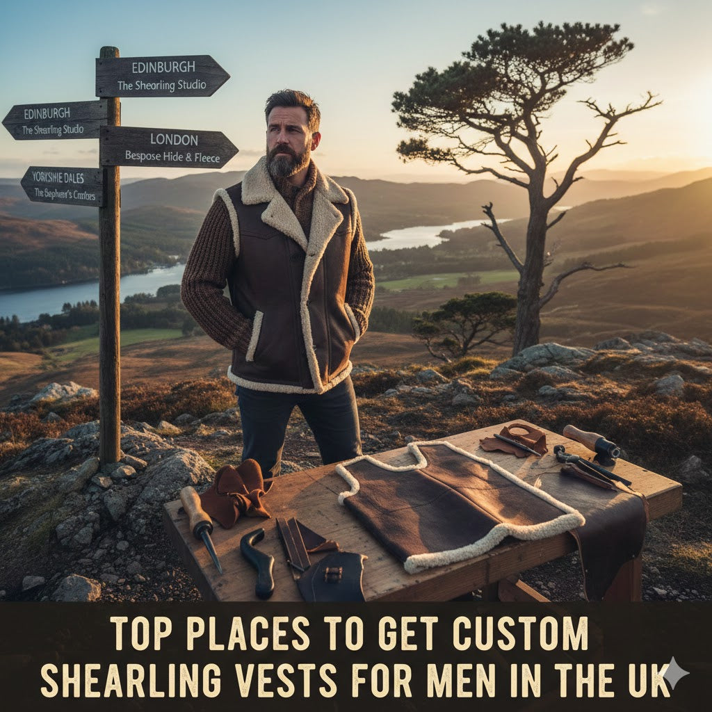 Top Places to Get Custom Shearling Vests for Men in the UK