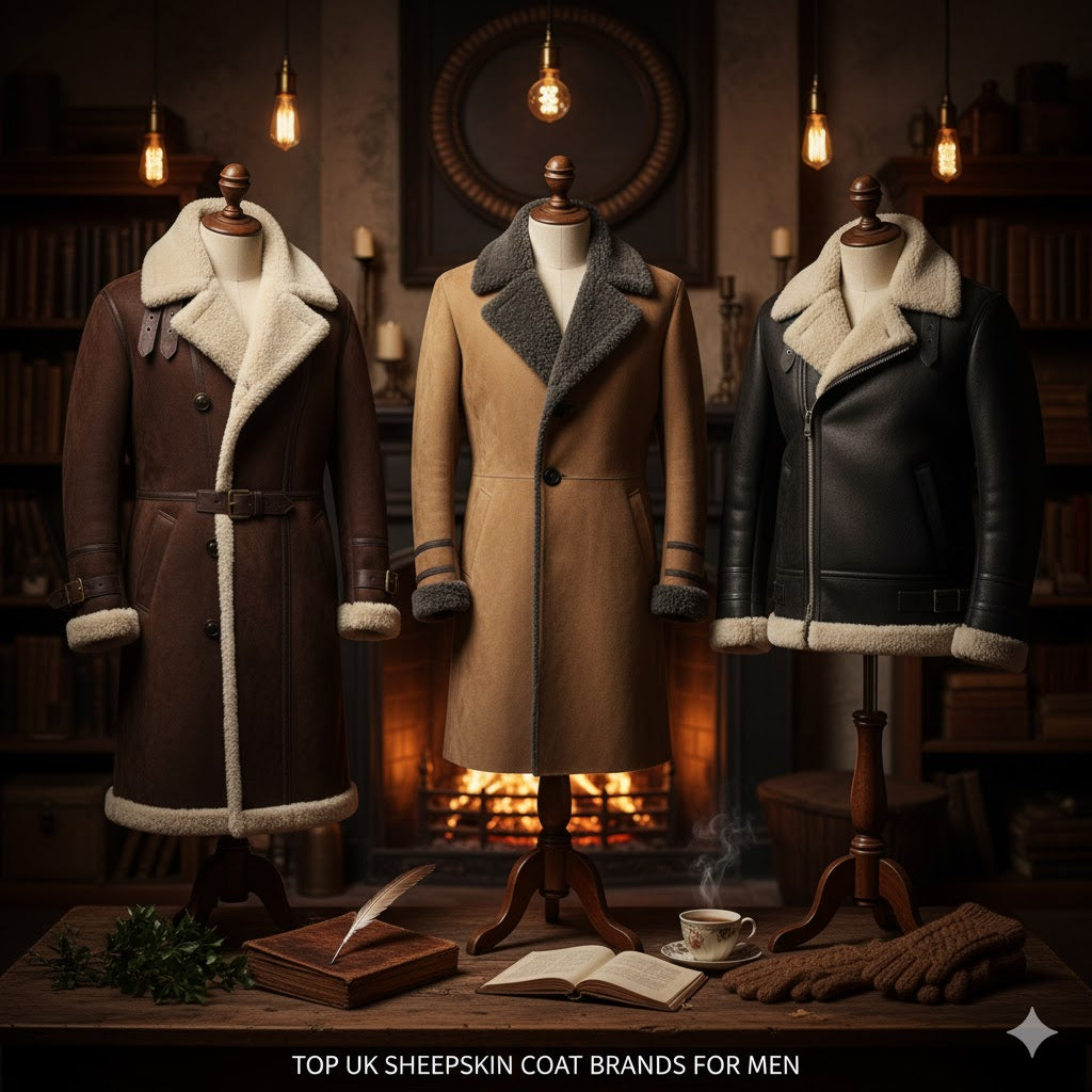 Top UK Sheepskin Coat Brands for Men This Winter