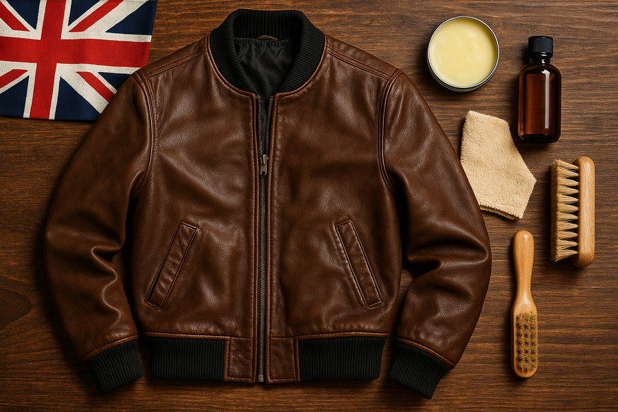 UK Bomber Jacket Maintenance: How to Clean, Store & Condition Leather Properly