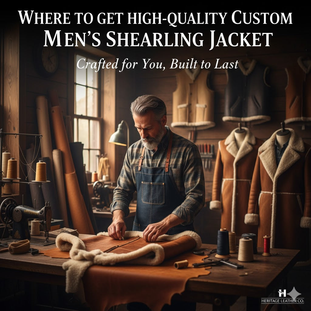 Where to Get High-Quality Custom Men's Shearling Jacket