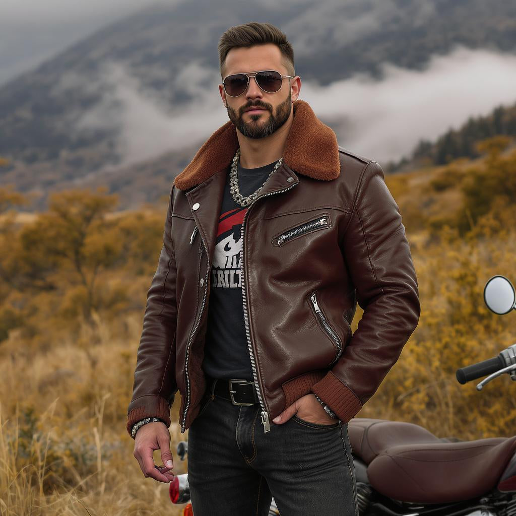 Which Leather Reigns in Brown Aviator Jackets: Choosing the Right Hide
