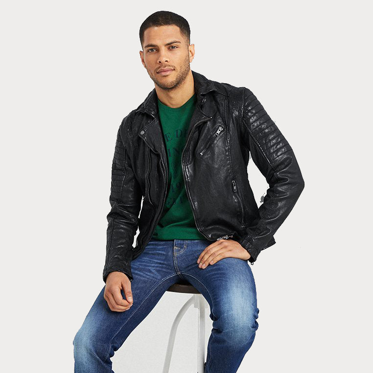 What are the Various Styles of Collars to Get Your Black Sheepskin Leather Jacket In?