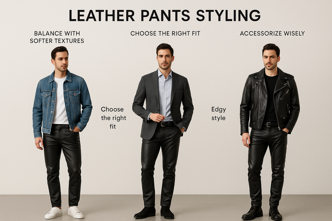 Men Leather Pants Styling Tips