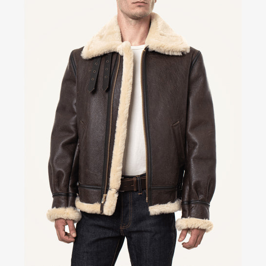 How can men buy sheepksin jackets affordably?