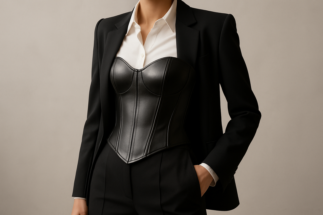 The Modern Black Leather Corset: Beyond Fetish to Fashion Forward