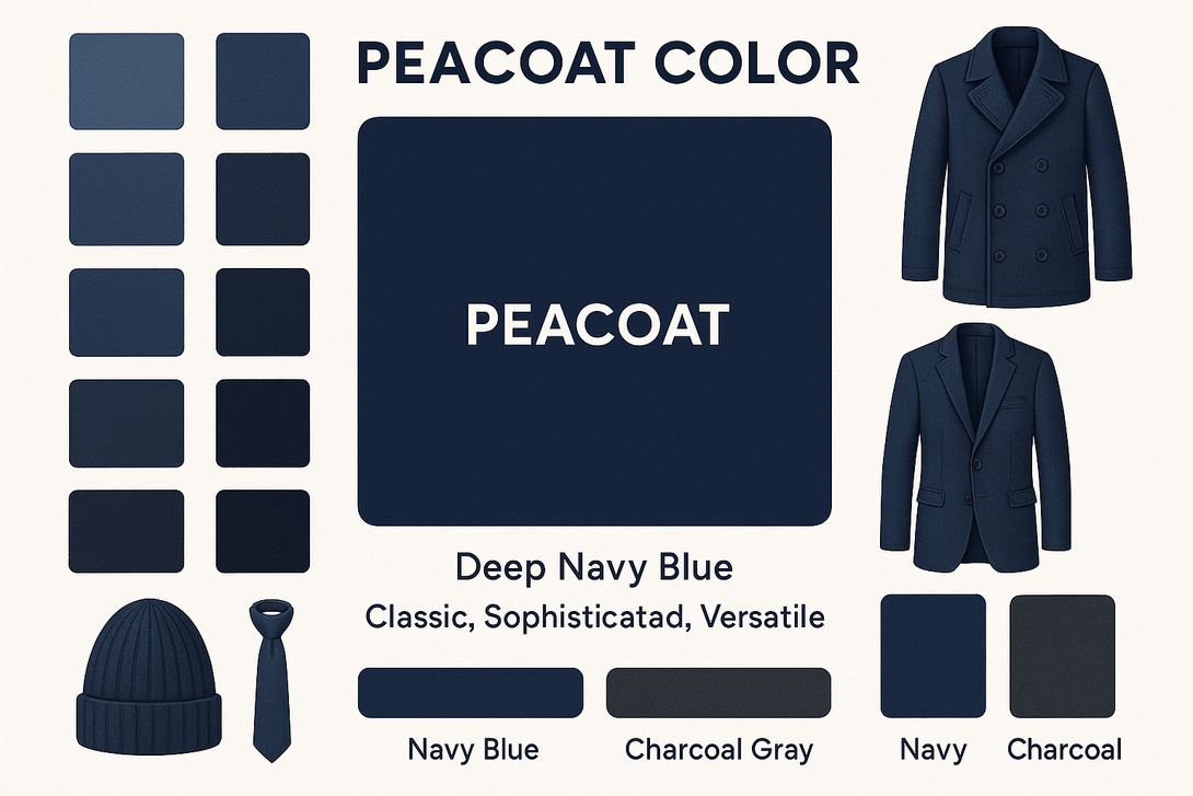 What Color is Peacoat? Meaning, Shades & Styling Explained What Color is Peacoat? Meaning, Shades & Styling Explained