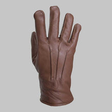 Load image into Gallery viewer, Brown Leather Glove with Faux Fur Lining

