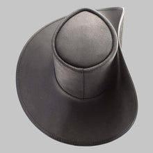 Load image into Gallery viewer, Men Black Genuine Leather Pirate Hat
