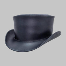 Load image into Gallery viewer, Men Classic Black Real Leather Top Hat

