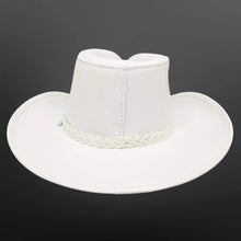 Load image into Gallery viewer, Men Classic White Genuine Leather Cowboy Hat
