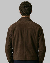 Load image into Gallery viewer, Men’s Stylish Chocolate Brown Suede Leather Jacket
