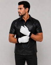 Load image into Gallery viewer, White Leather Glove with Faux Fur Lining
