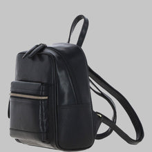 Load image into Gallery viewer, Women Stylish Black Leather Backpack
