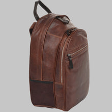 Load image into Gallery viewer, Women Stylish Dark Brown Leather Backpack
