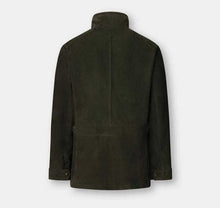 Load image into Gallery viewer, Forest Green Suede Leather Jacket for Men
