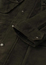 Load image into Gallery viewer, Forest Green Suede Leather Jacket for Men
