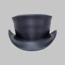Load image into Gallery viewer, Men Classic Black Real Leather Top Hat
