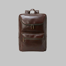 Load image into Gallery viewer, Men Classic Vintage Brown Leather Backpack
