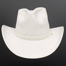 Load image into Gallery viewer, Men Classic White Genuine Leather Cowboy Hat
