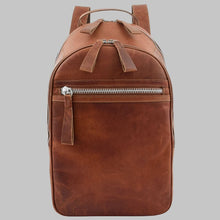 Load image into Gallery viewer, Men Vintage Brown Distressed Leather Backpack

