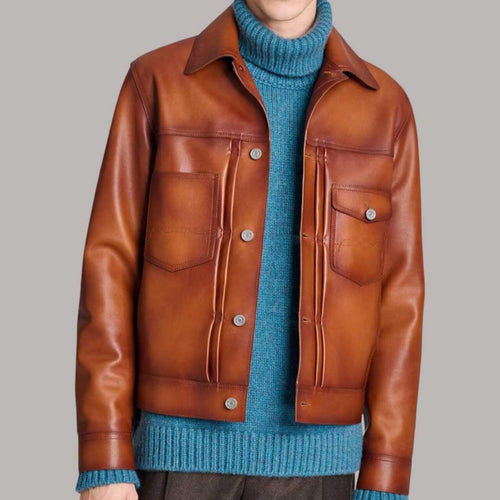 Mike Epps Brown Leather Jacket