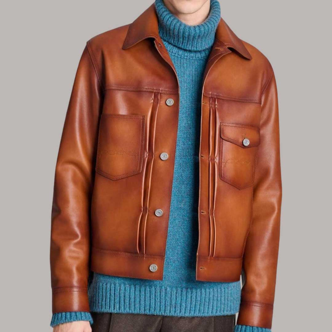 Mike Epps Brown Leather Jacket