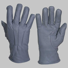 Load image into Gallery viewer, Grey Leather Glove with Faux Fur Lining
