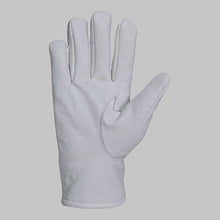 Load image into Gallery viewer, White Leather Glove with Faux Fur Lining
