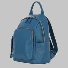 Load image into Gallery viewer, Women Stylish Blue Leather Backpack
