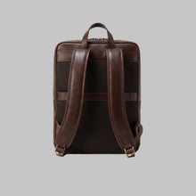 Load image into Gallery viewer, Men Classic Vintage Brown Leather Backpack
