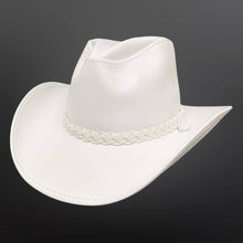 Load image into Gallery viewer, Men Classic White Genuine Leather Cowboy Hat
