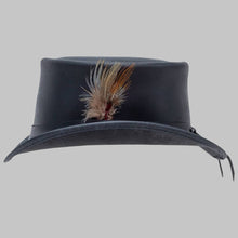 Load image into Gallery viewer, Men Premium Black Leather Top Hat
